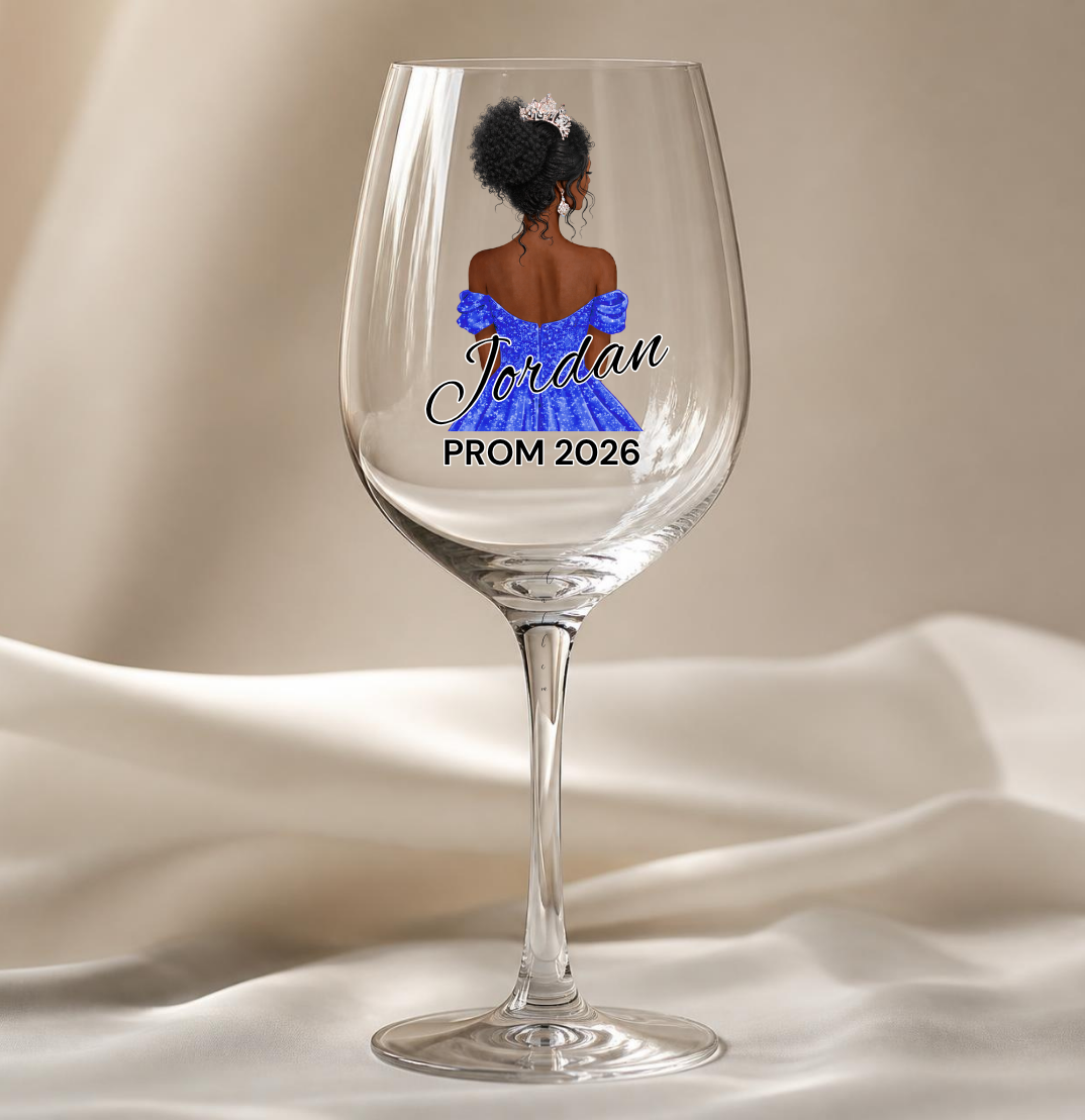 Royal Blue Prom Dress Decal