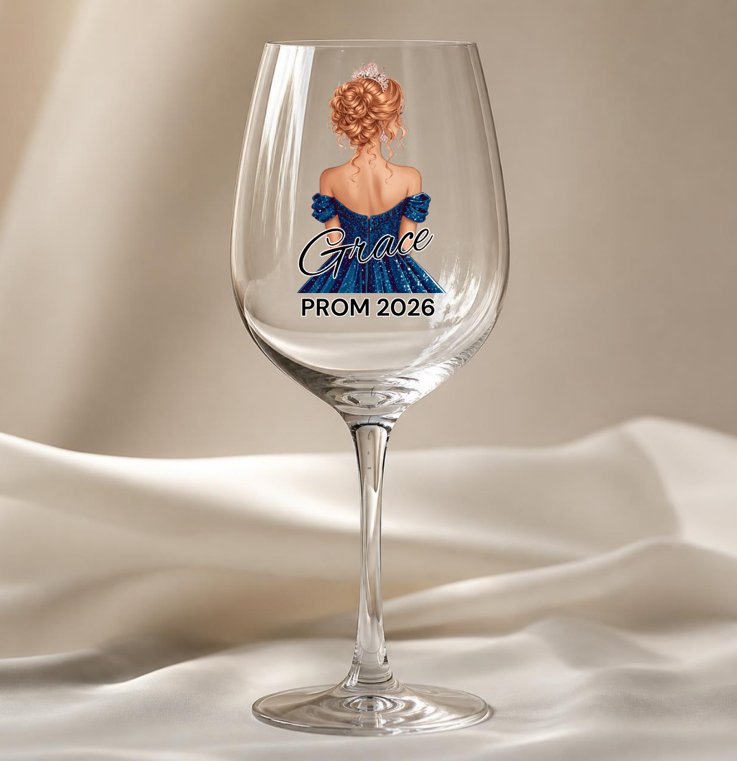 Navy Prom Dress Decal