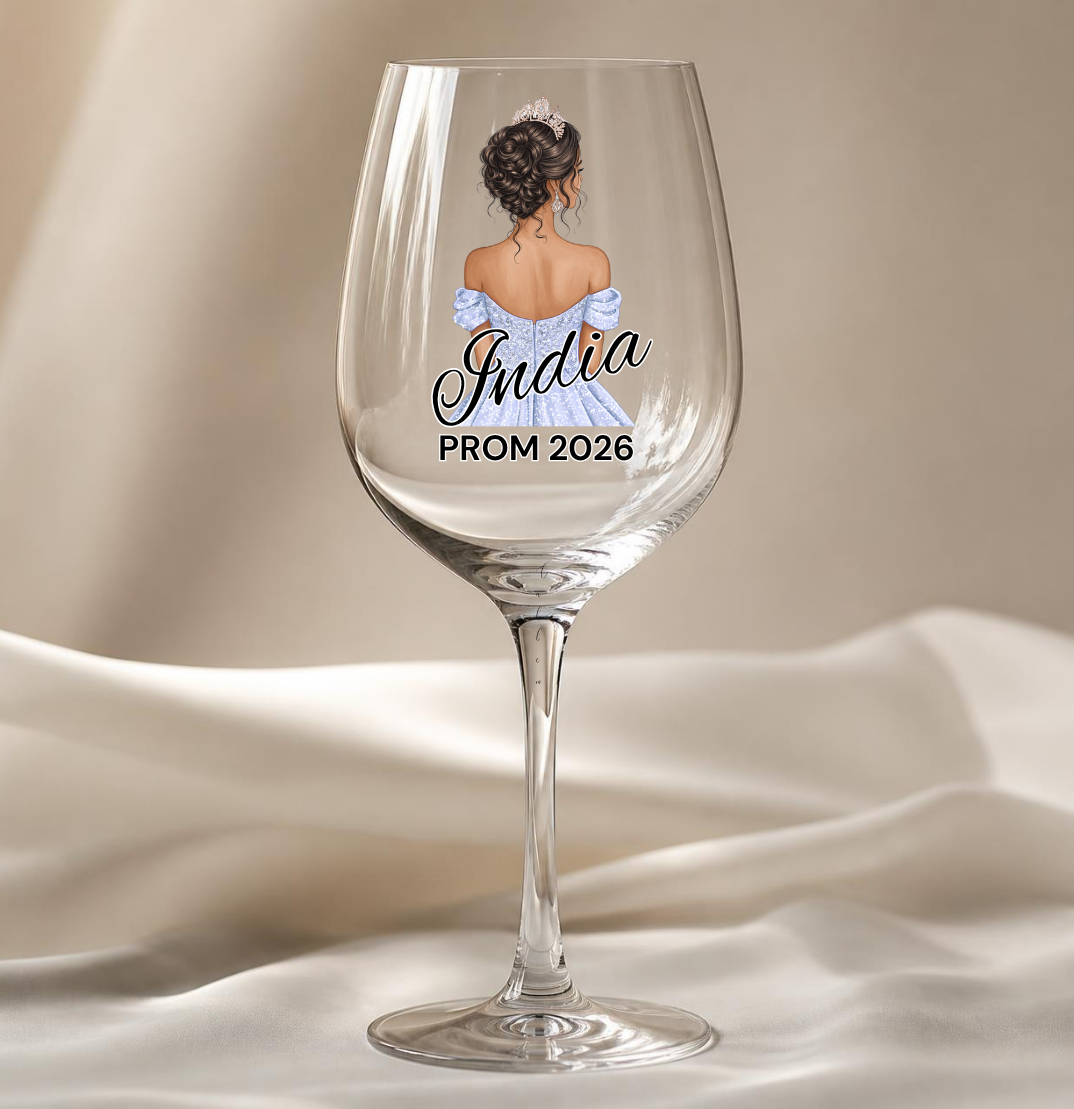 Dusky Blue Prom Dress Decal