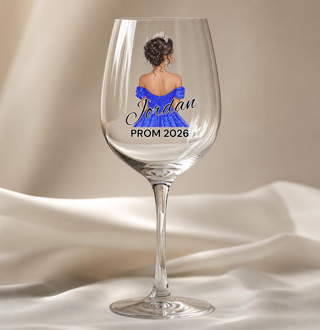 Royal Blue Prom Dress Decal