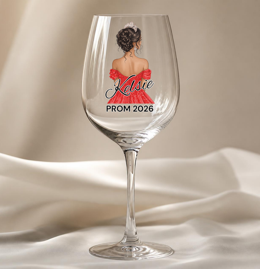 Red Prom Dress Decal
