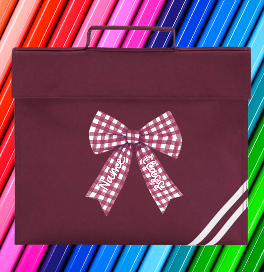 Personalised Gingham Bow