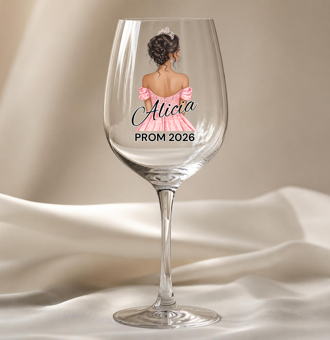Pink Prom Dress Decal