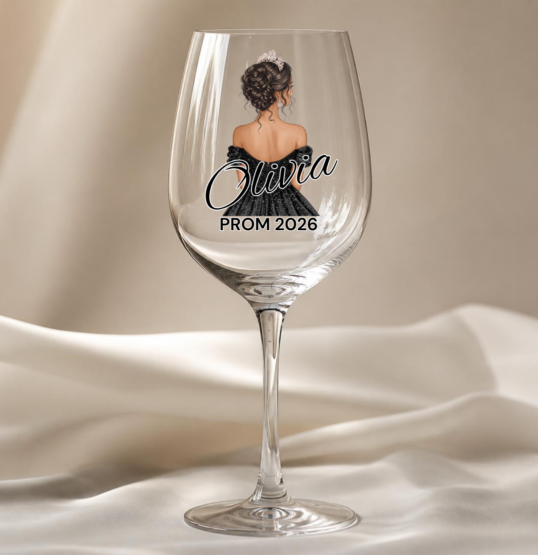 Black Prom Dress Decal