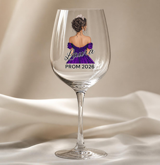 Purple Prom Dress Decal