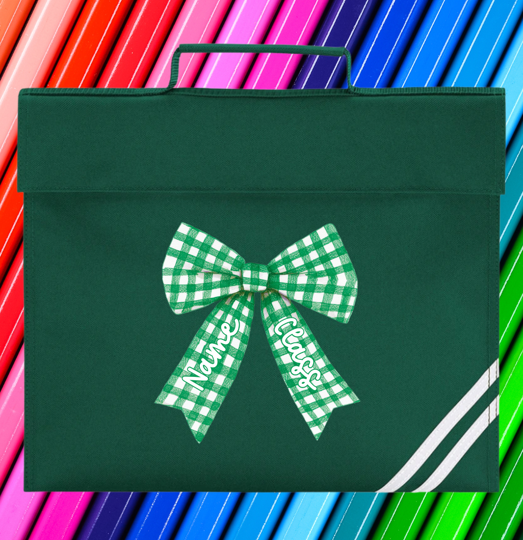 Personalised Gingham Bow