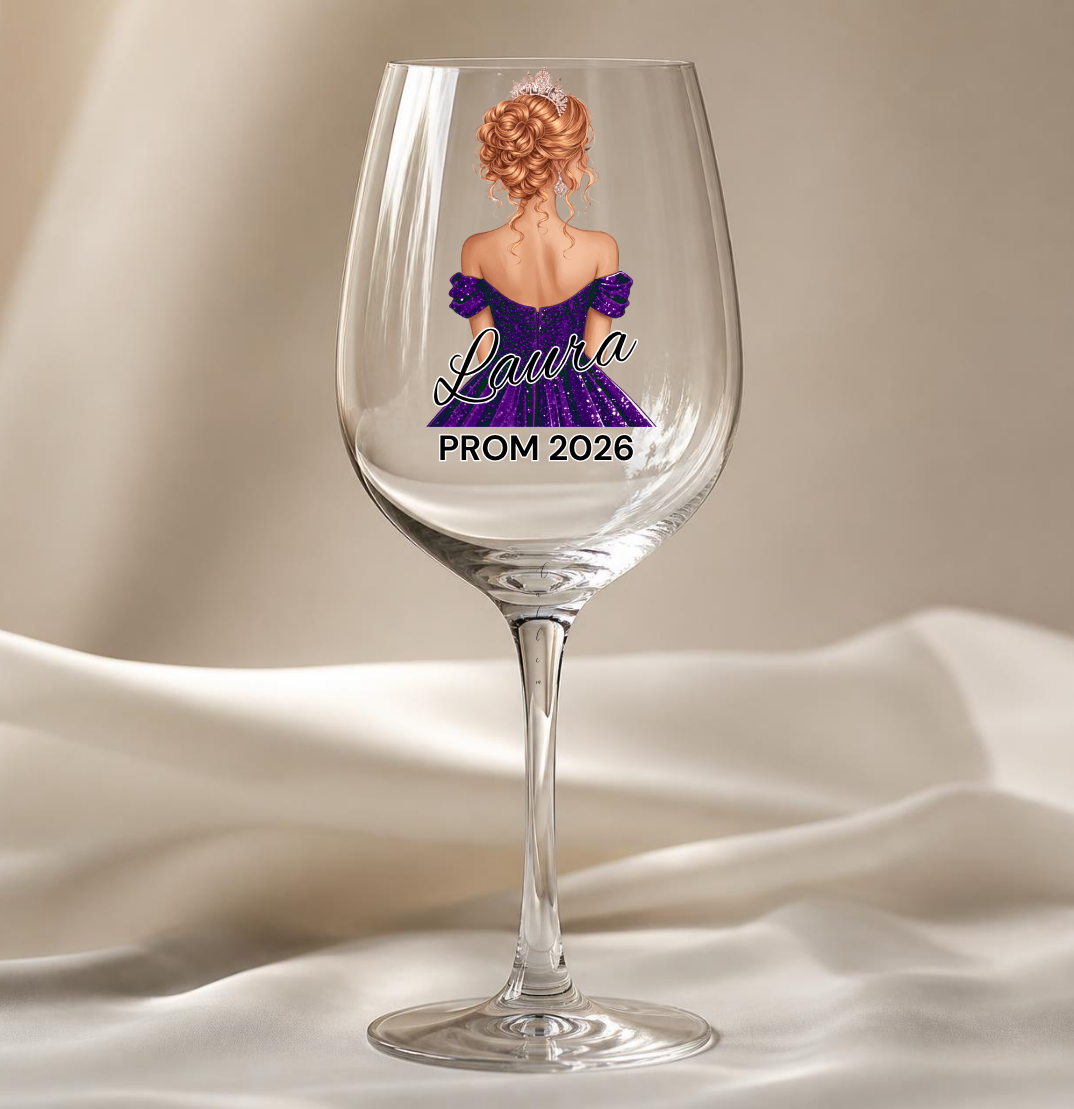 Purple Prom Dress Decal