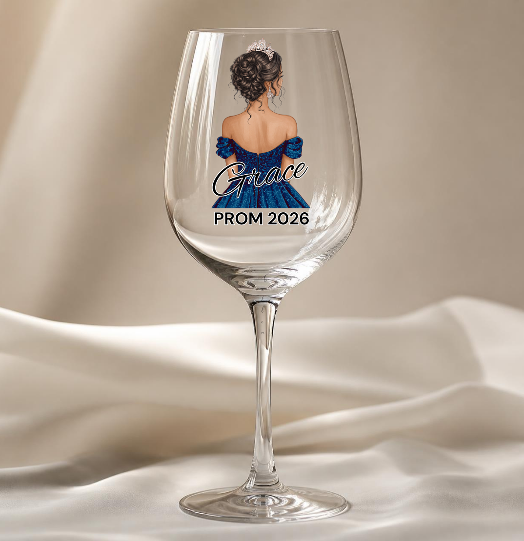 Navy Prom Dress Decal