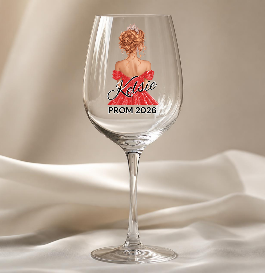 Red Prom Dress Decal
