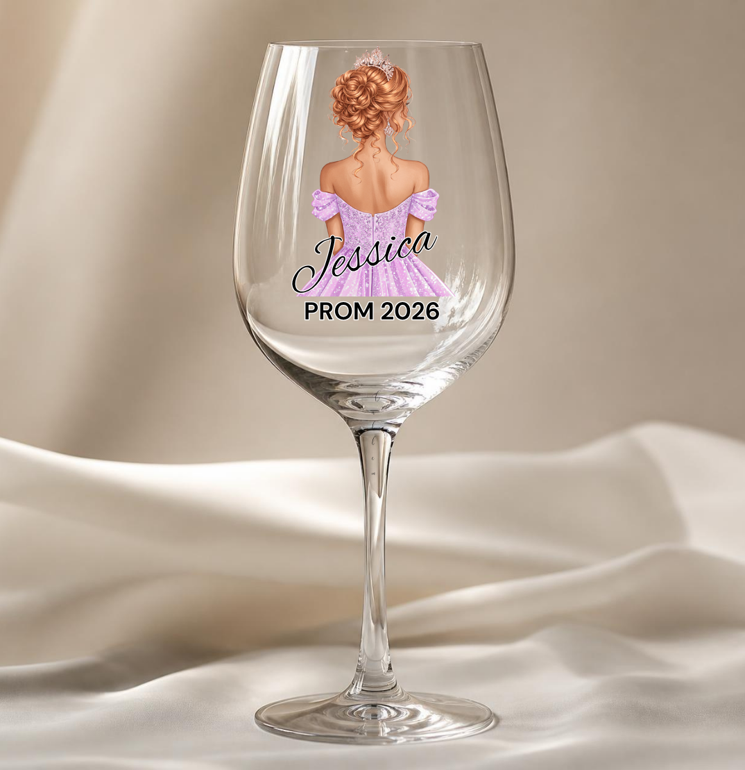 Lilac Prom Dress Decal