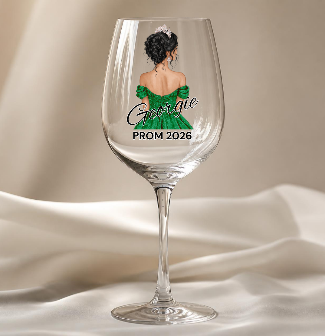 Emerald Green Prom Dress Decal
