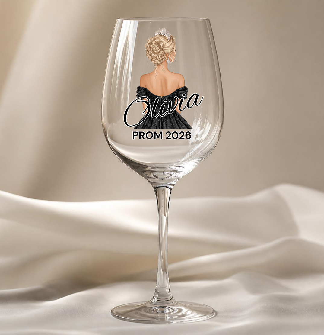 Black Prom Dress Decal