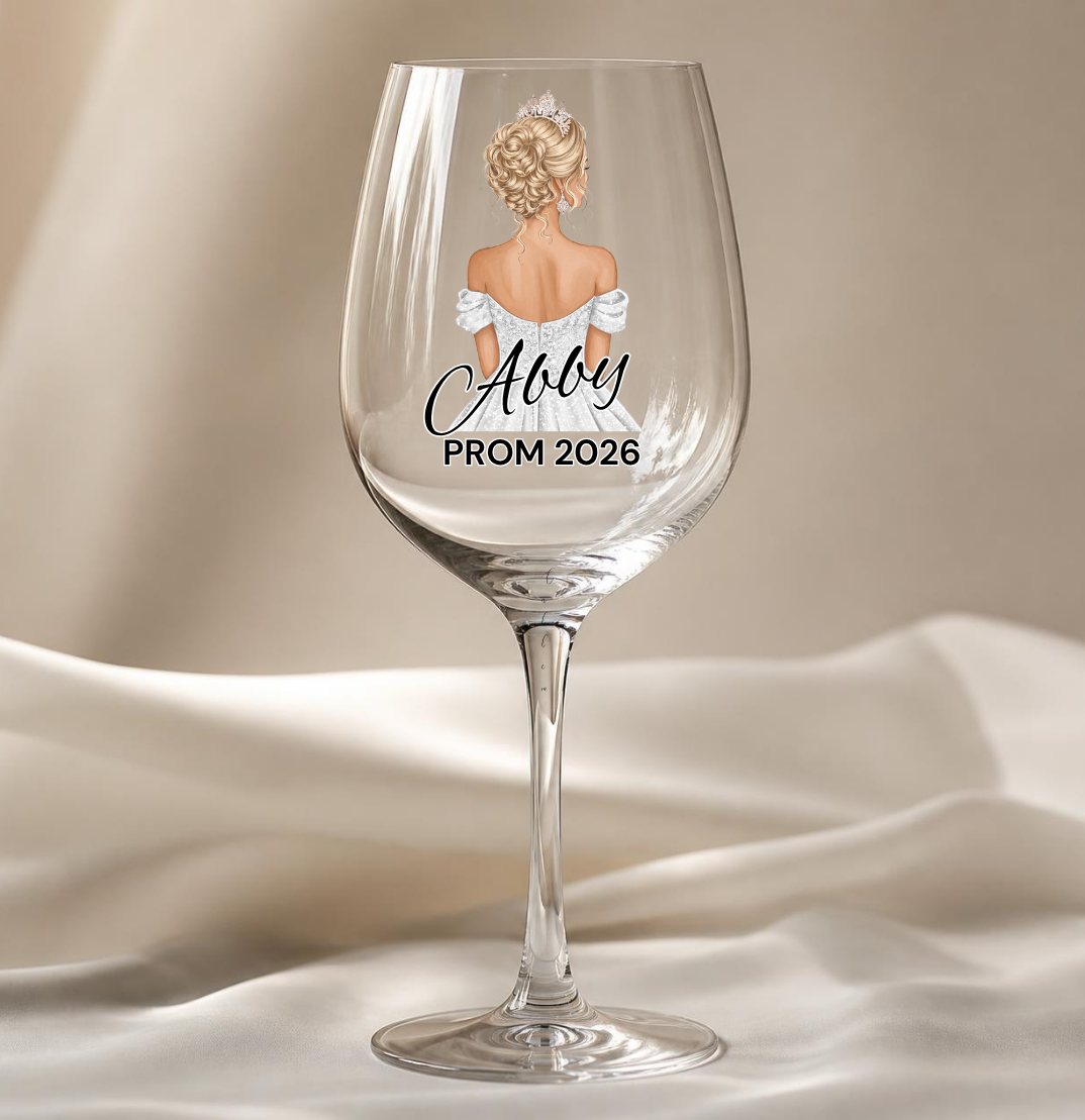 Silver Prom Dress Decal