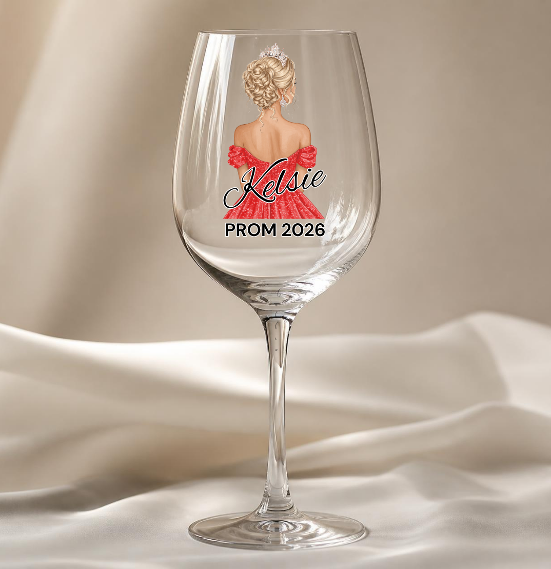 Red Prom Dress Decal