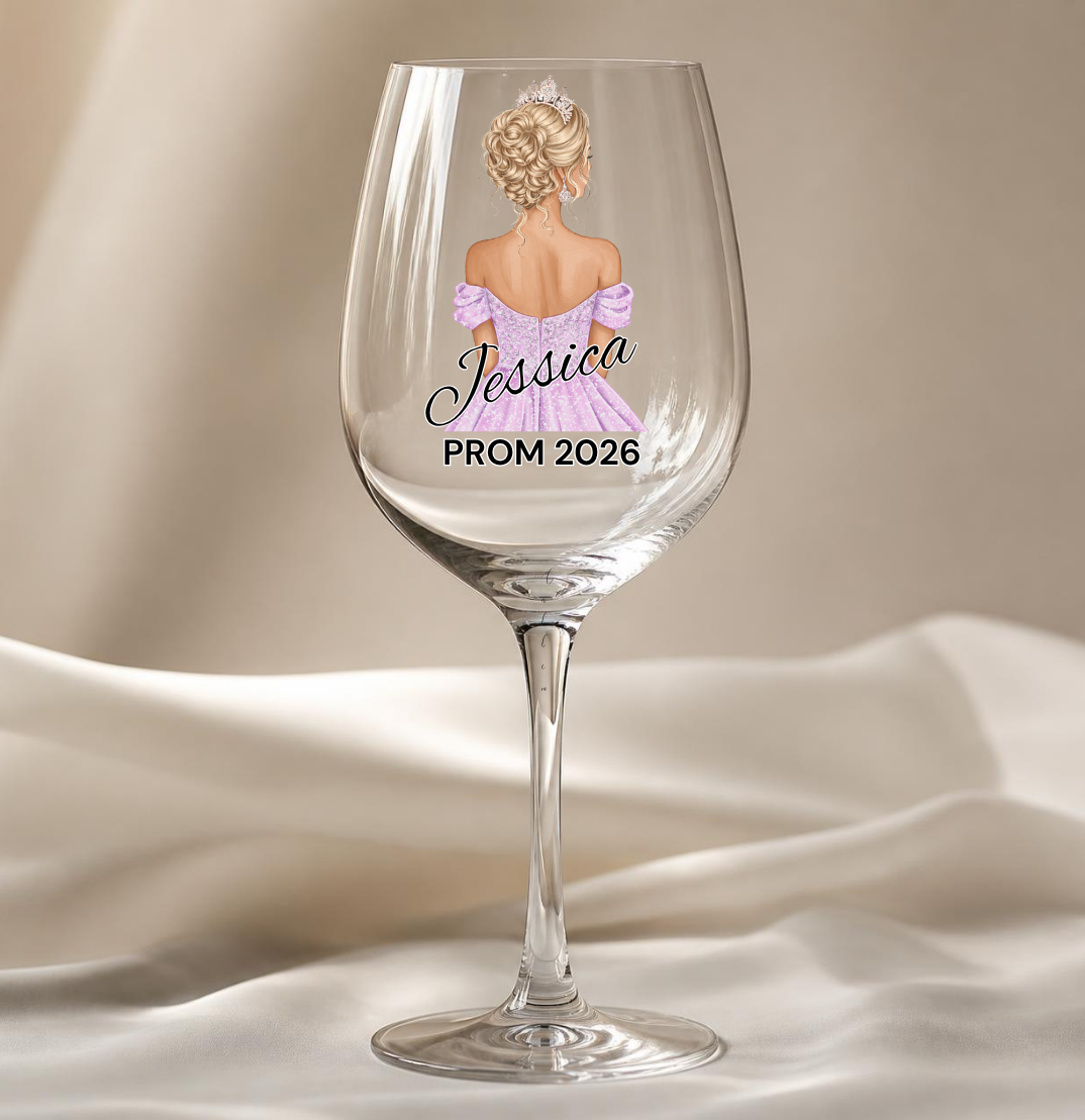 Lilac Prom Dress Decal