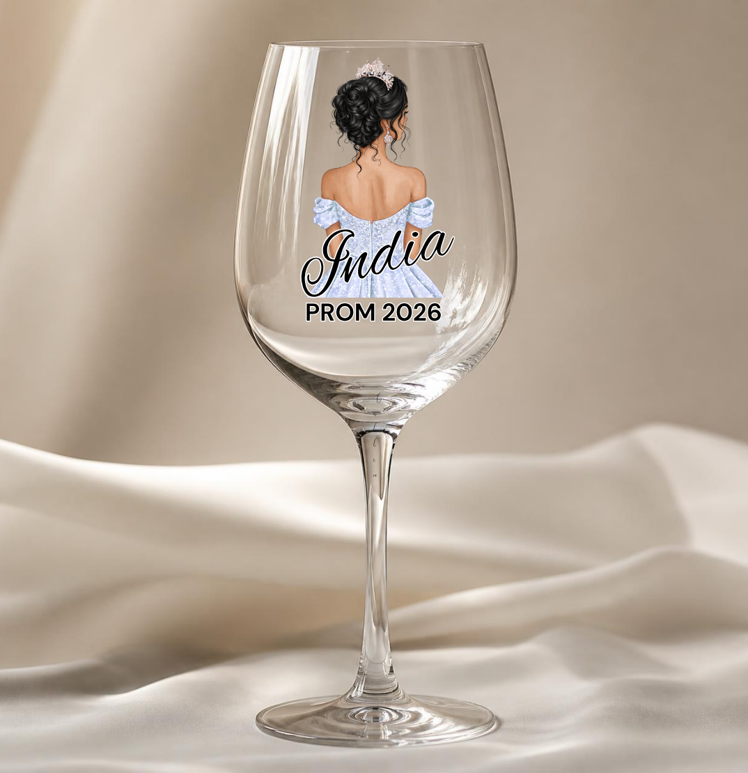 Dusky Blue Prom Dress Decal