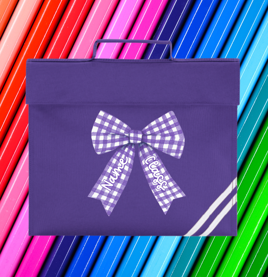 Personalised Gingham Bow