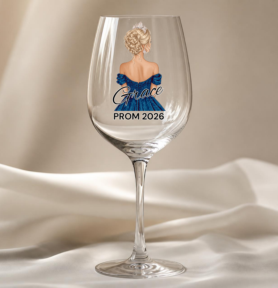 Navy Prom Dress Decal