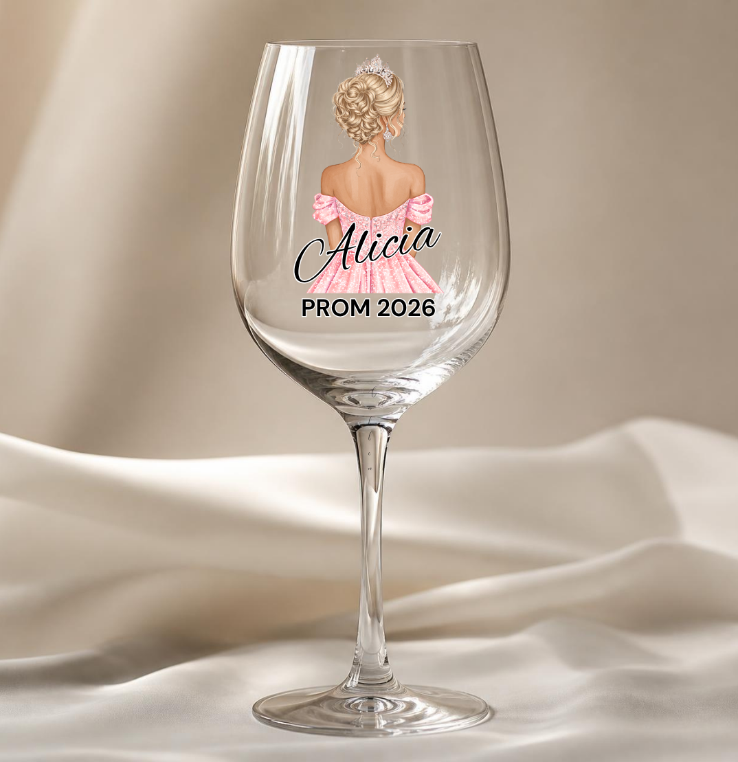 Pink Prom Dress Decal