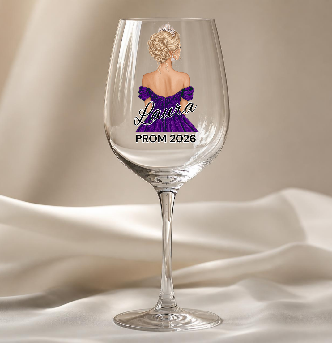 Purple Prom Dress Decal