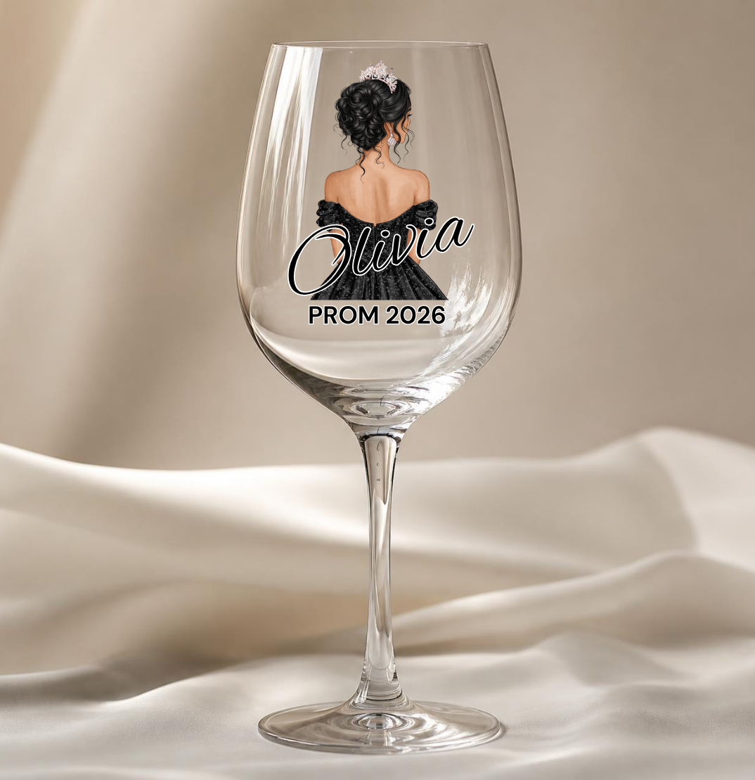 Black Prom Dress Decal