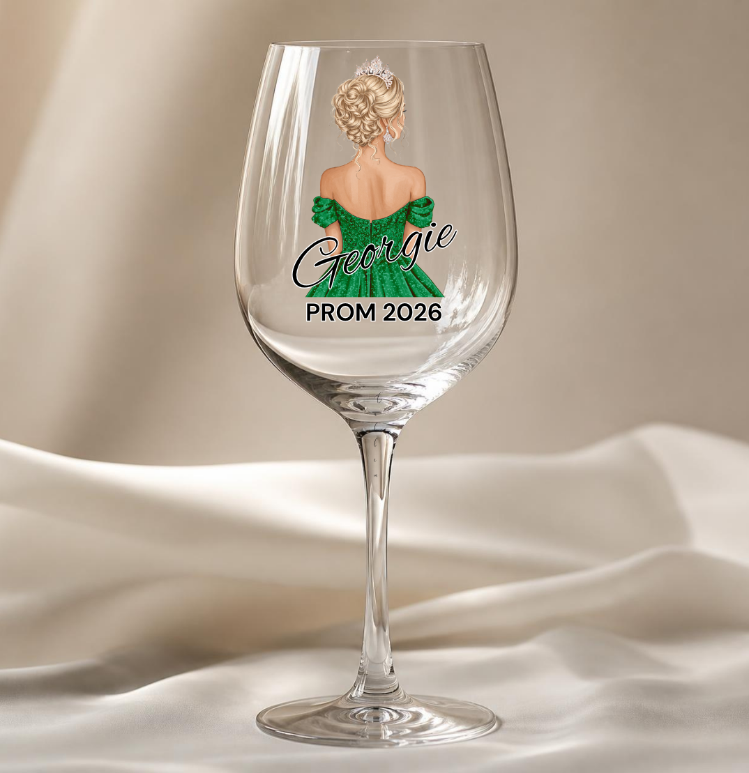 Emerald Green Prom Dress Decal