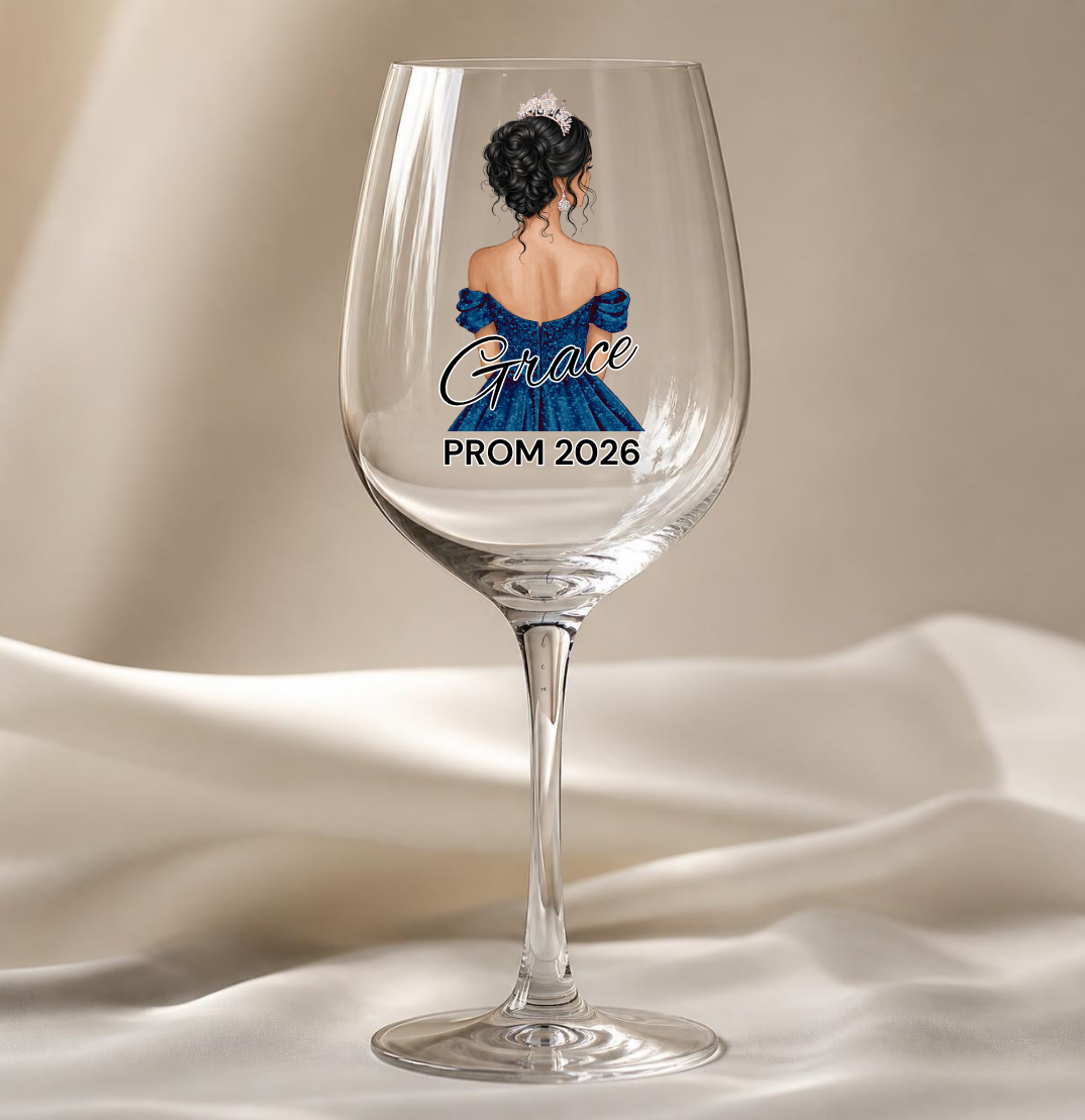 Navy Prom Dress Decal