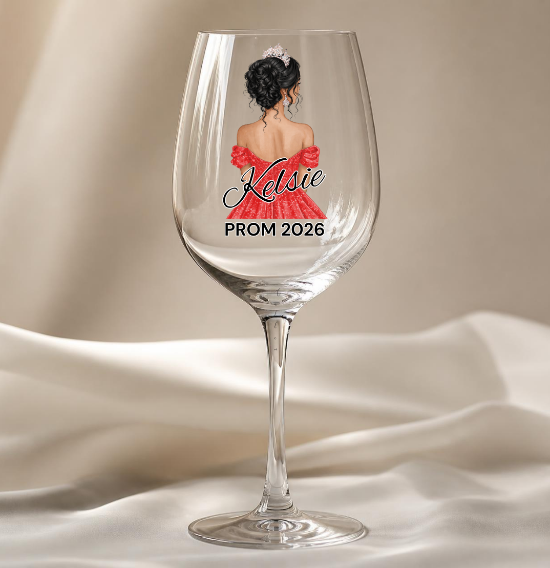 Red Prom Dress Decal
