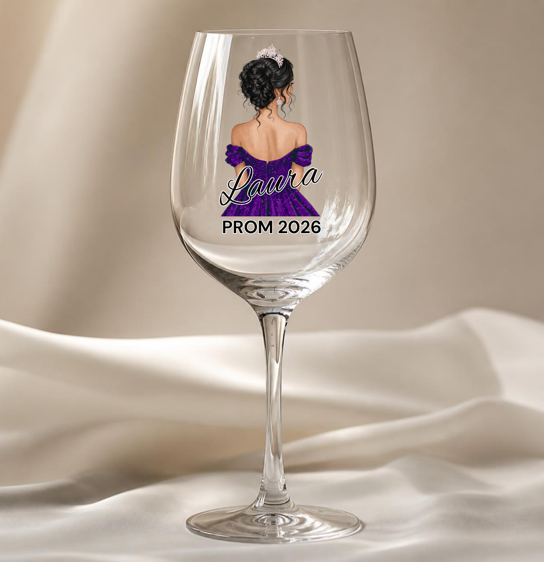 Purple Prom Dress Decal
