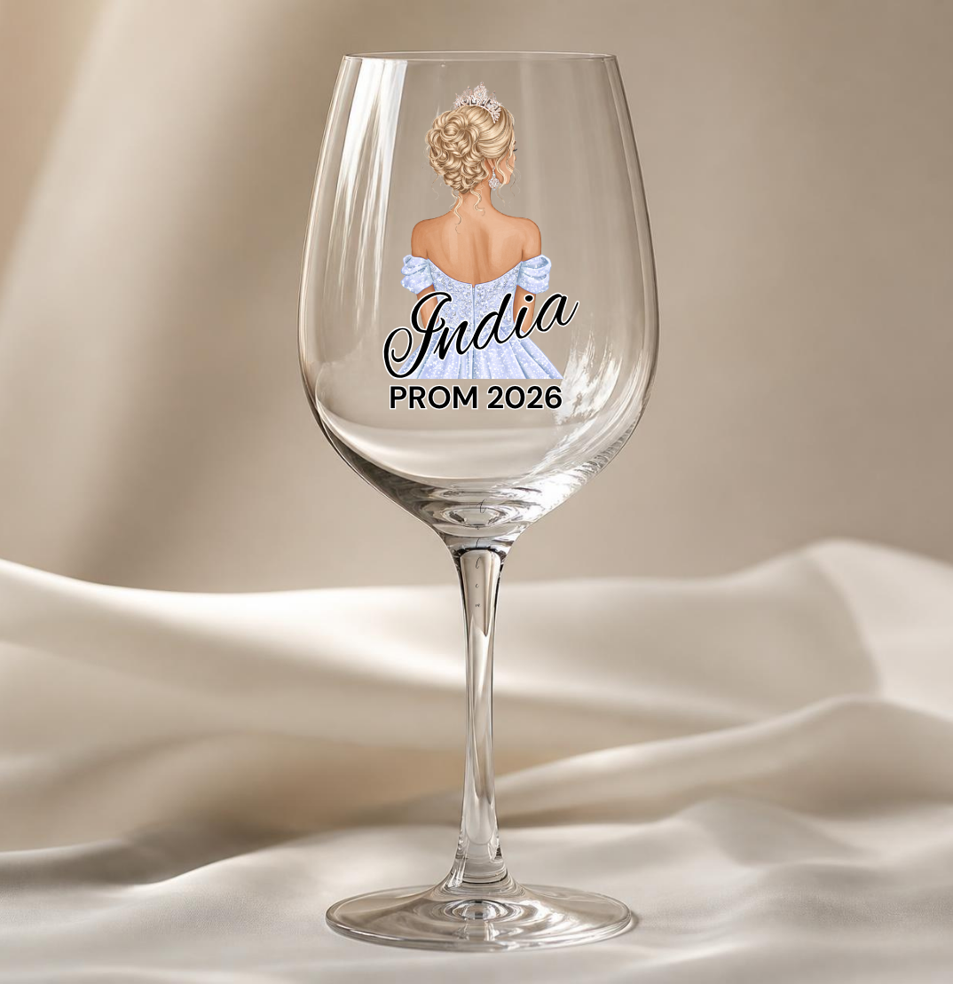 Dusky Blue Prom Dress Decal