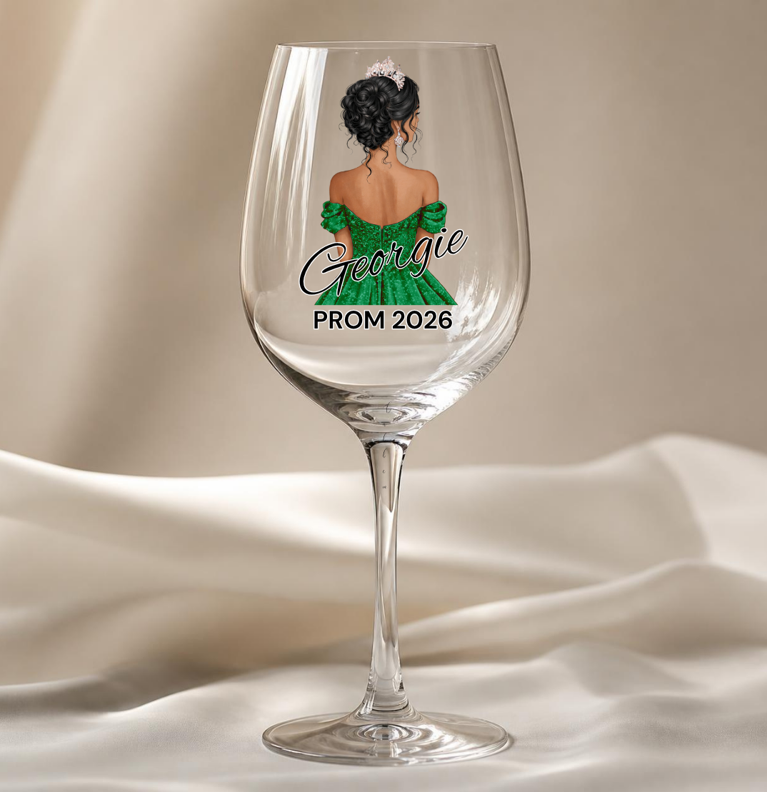 Emerald Green Prom Dress Decal