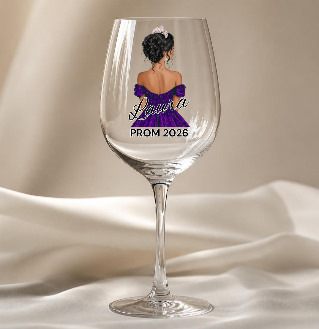 Purple Prom Dress Decal