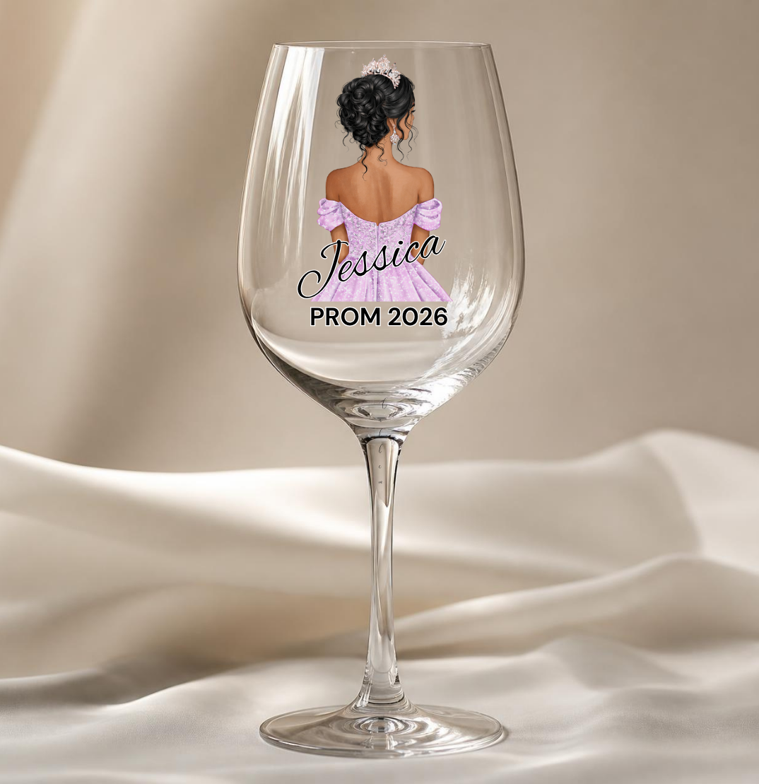 Lilac Prom Dress Decal