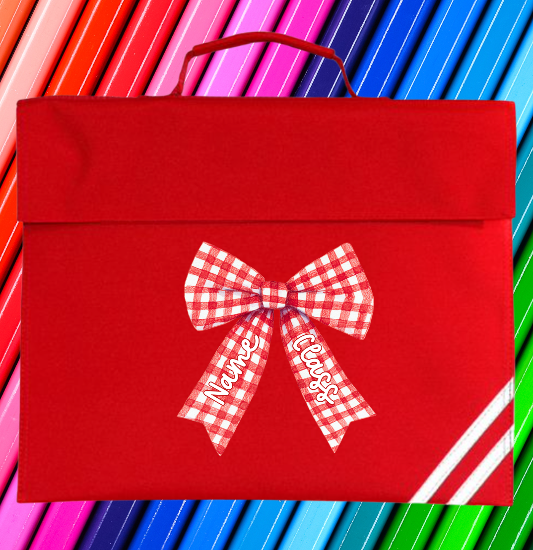 Personalised Gingham Bow
