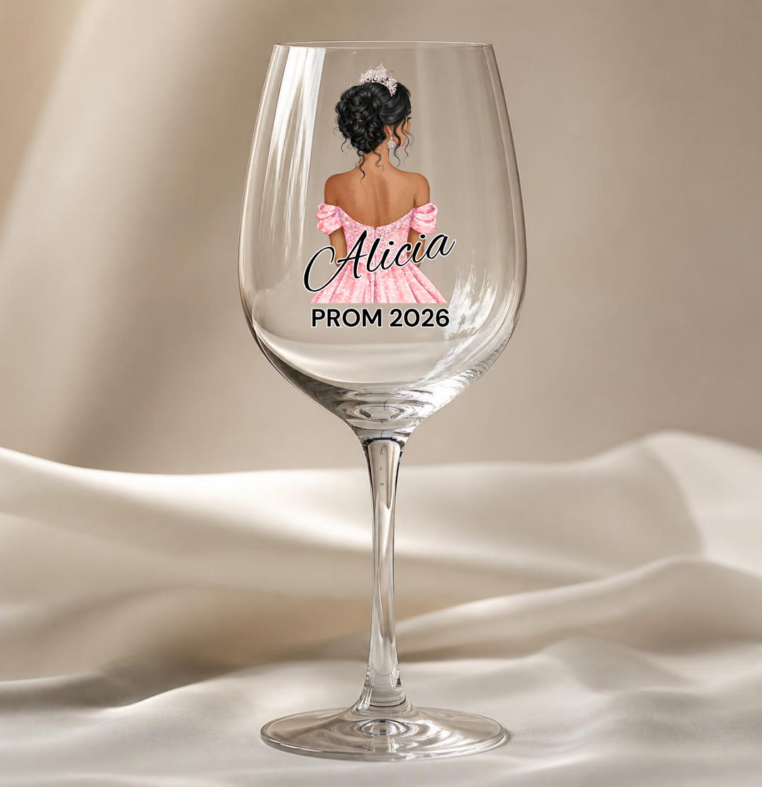 Pink Prom Dress Decal
