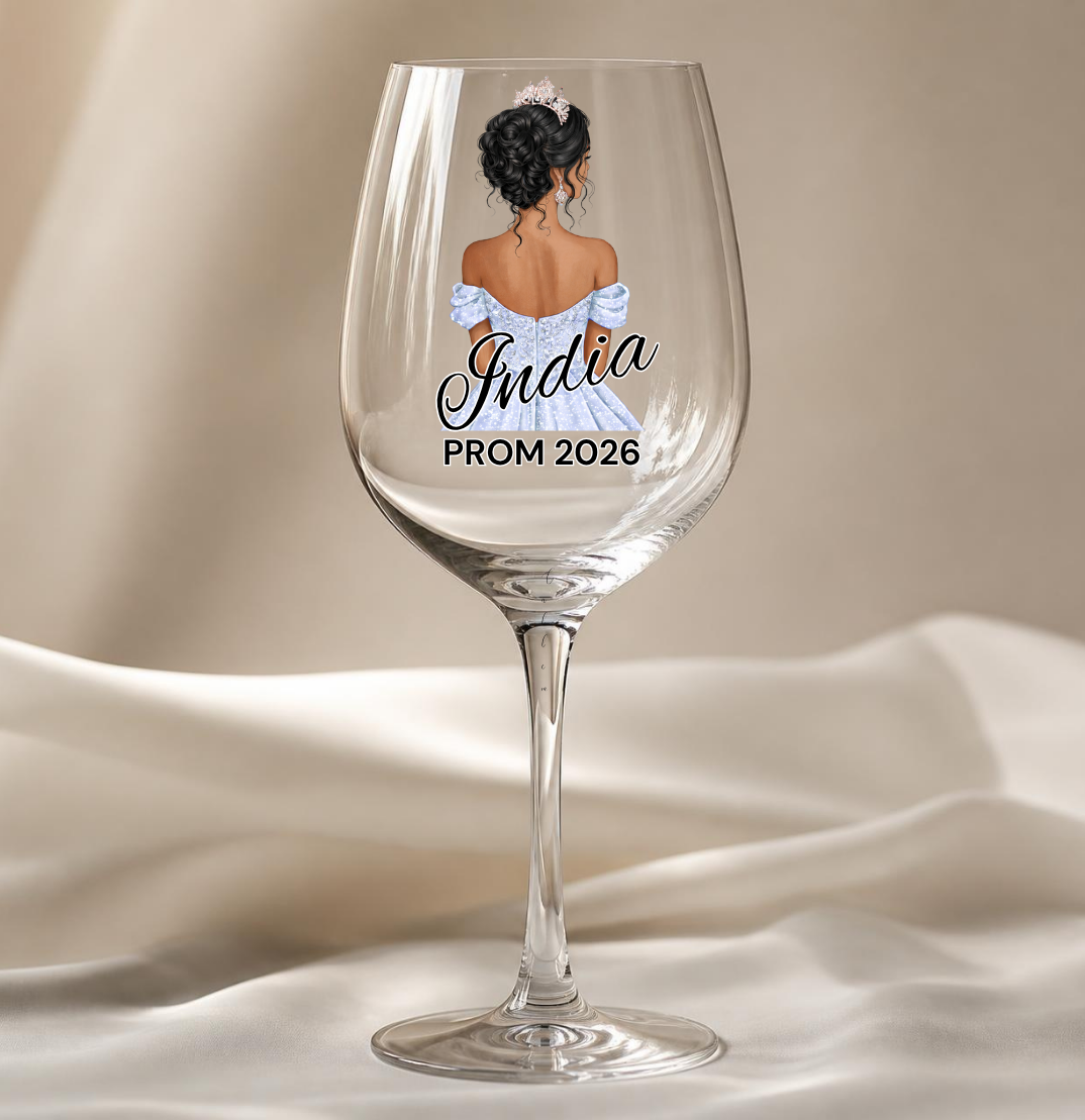 Dusky Blue Prom Dress Decal