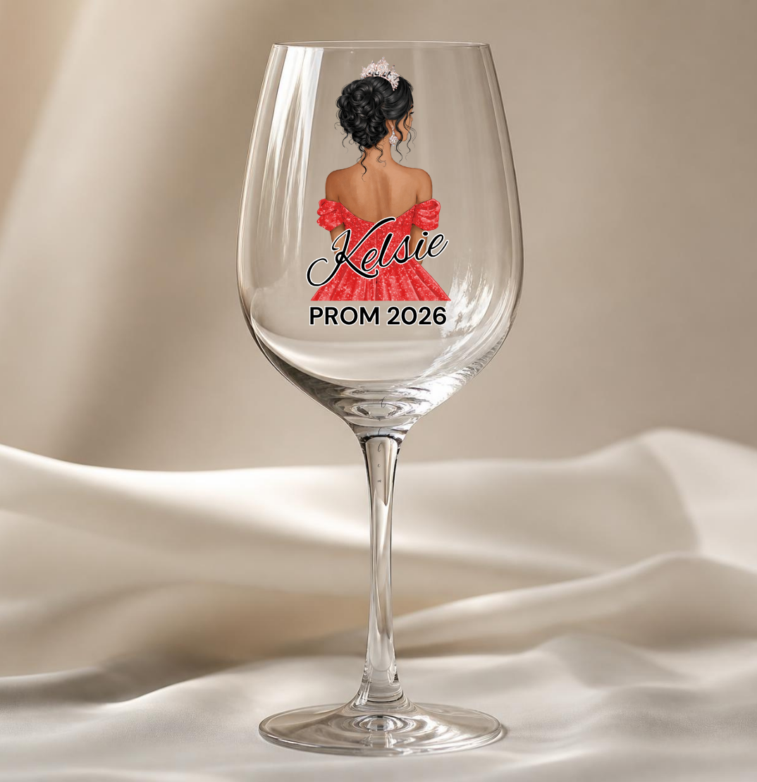 Red Prom Dress Decal