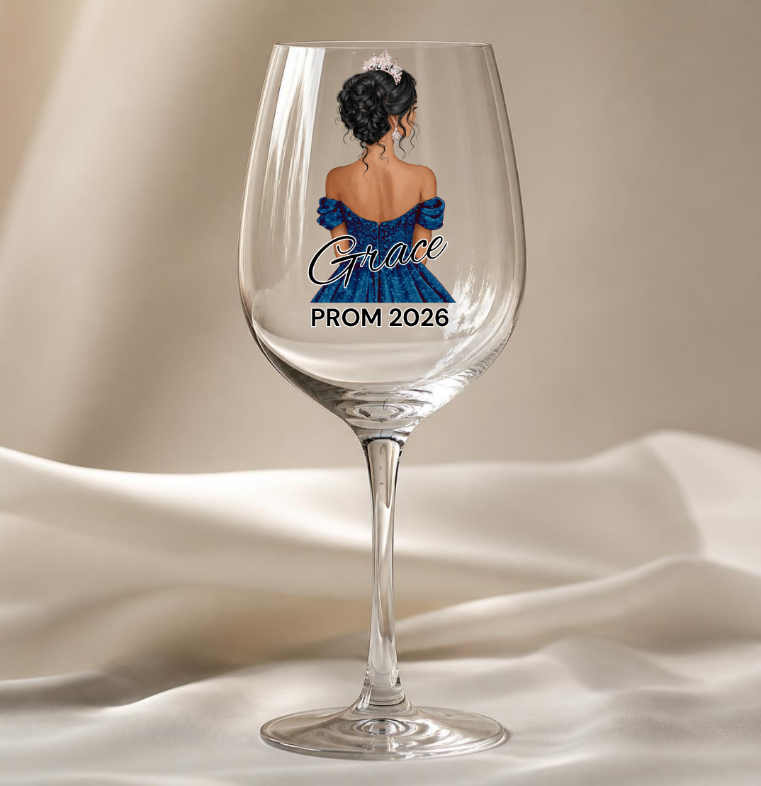 Navy Prom Dress Decal