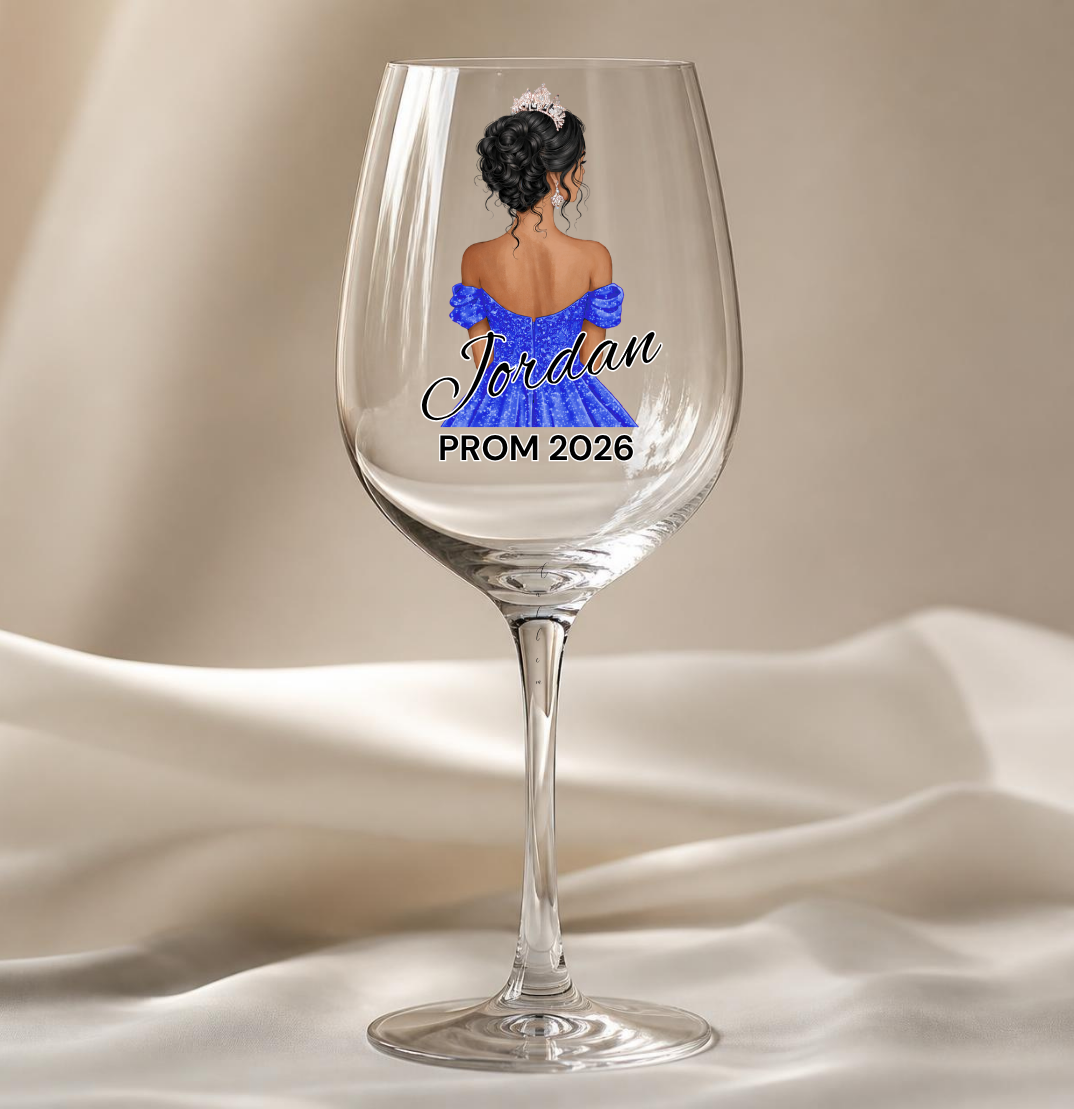 Royal Blue Prom Dress Decal