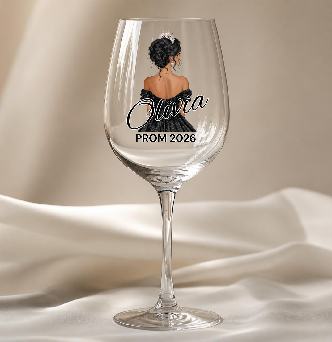 Black Prom Dress Decal
