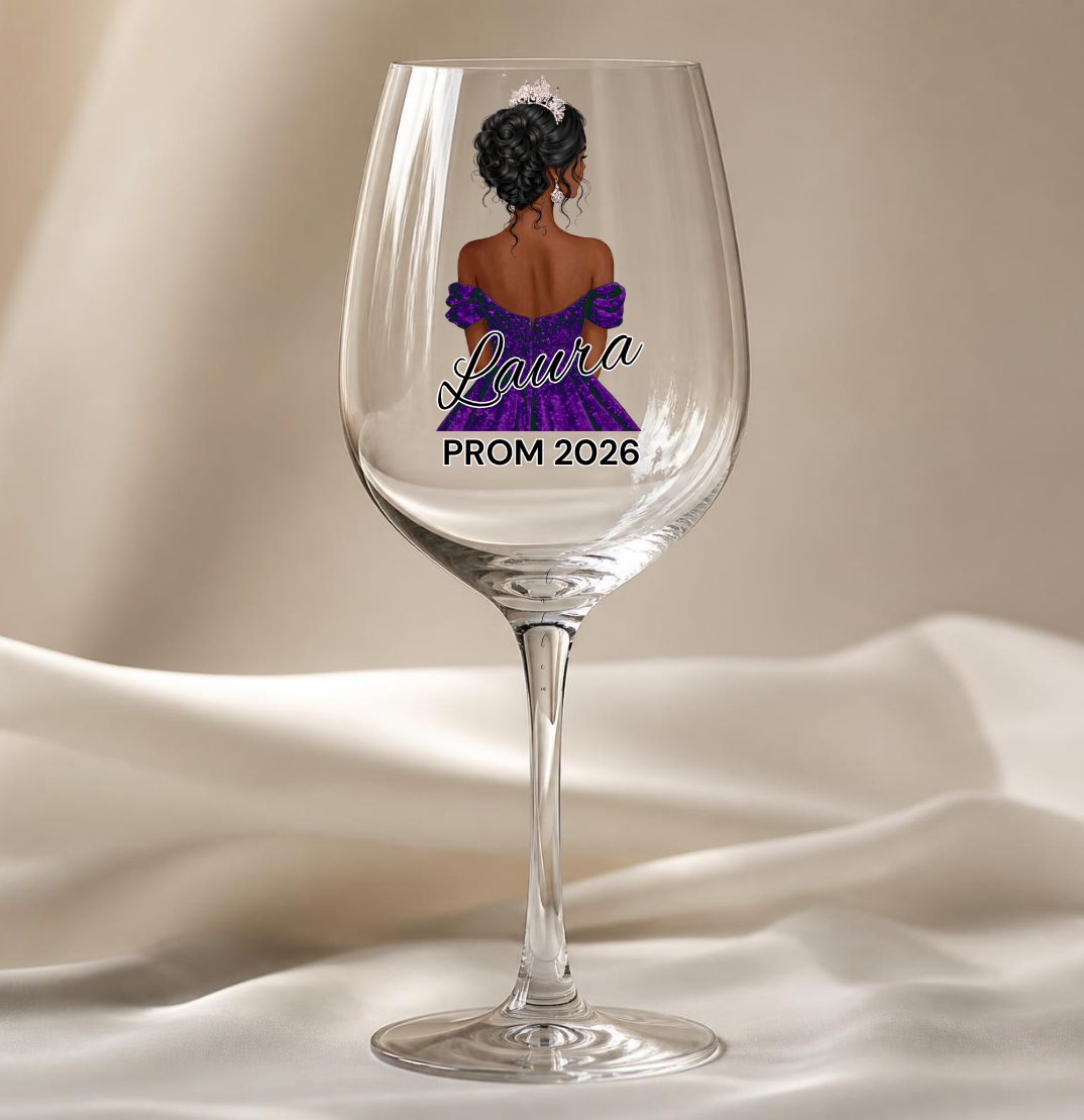 Purple Prom Dress Decal