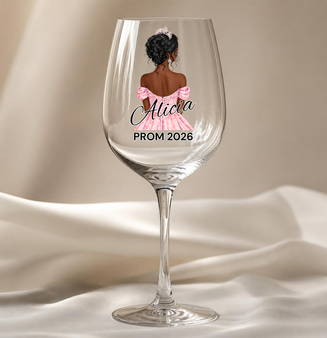 Pink Prom Dress Decal
