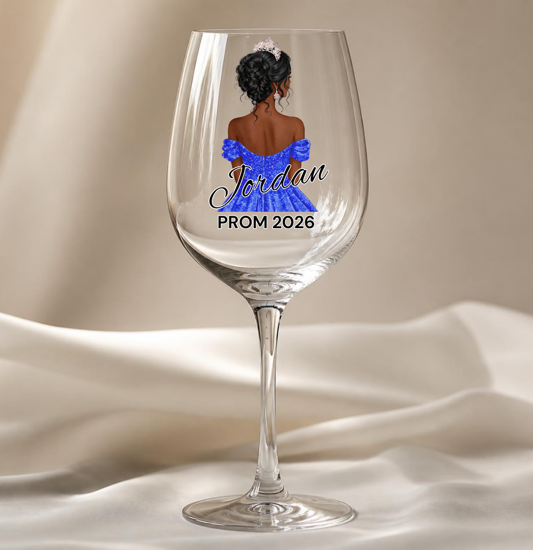Royal Blue Prom Dress Decal