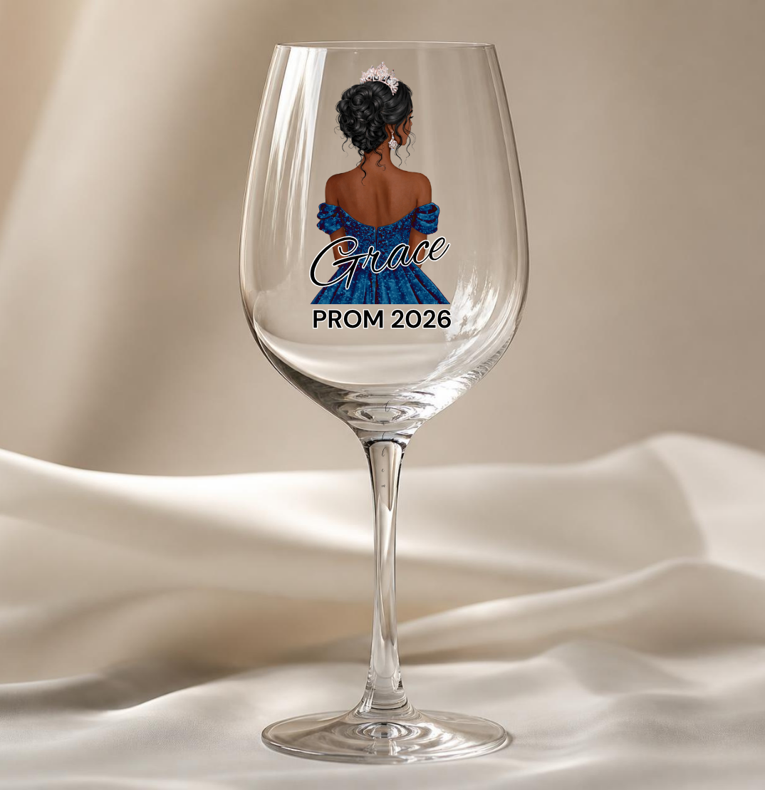 Navy Prom Dress Decal