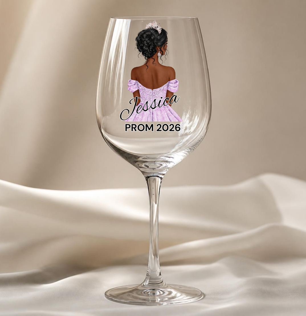 Lilac Prom Dress Decal