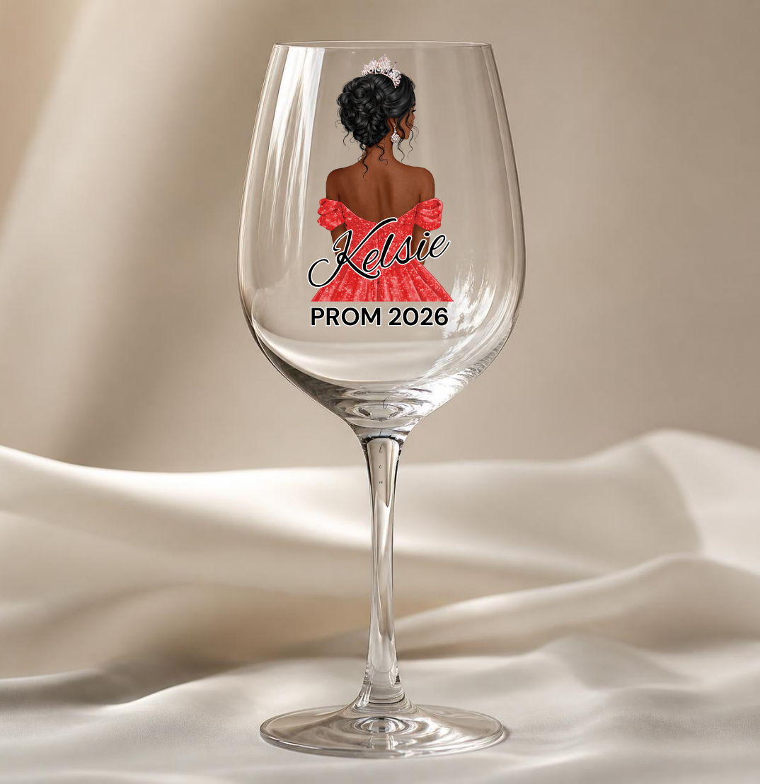 Red Prom Dress Decal