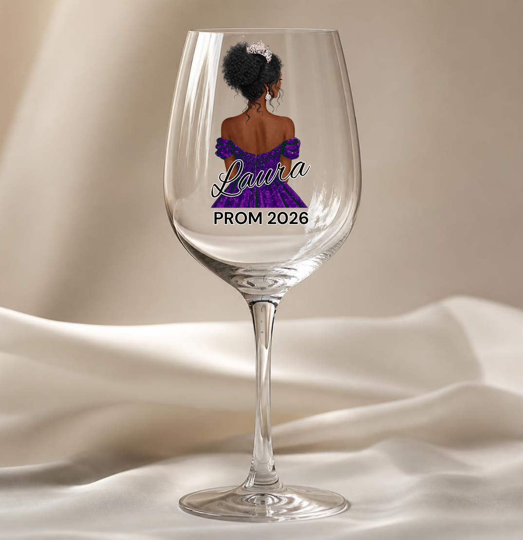 Purple Prom Dress Decal