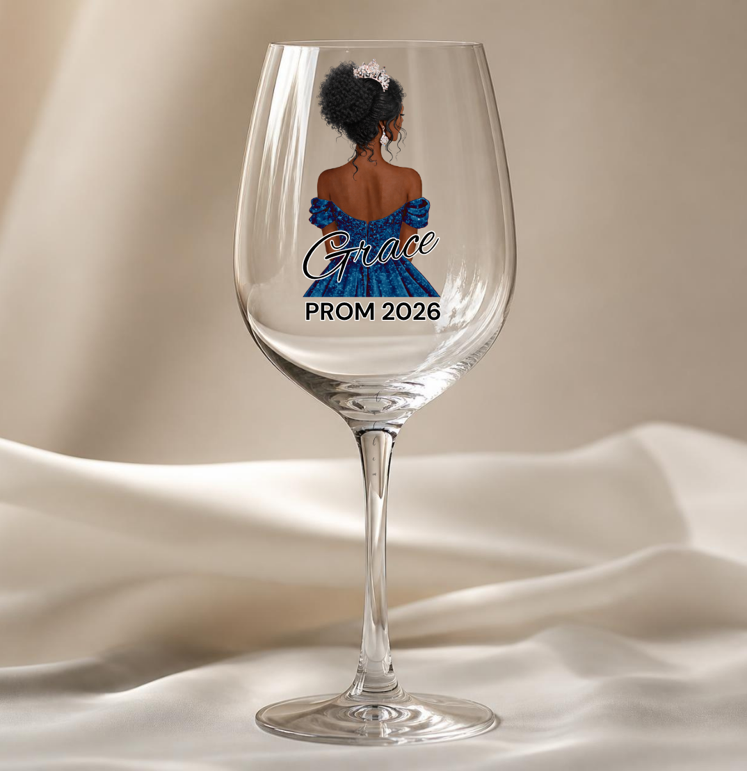 Navy Prom Dress Decal
