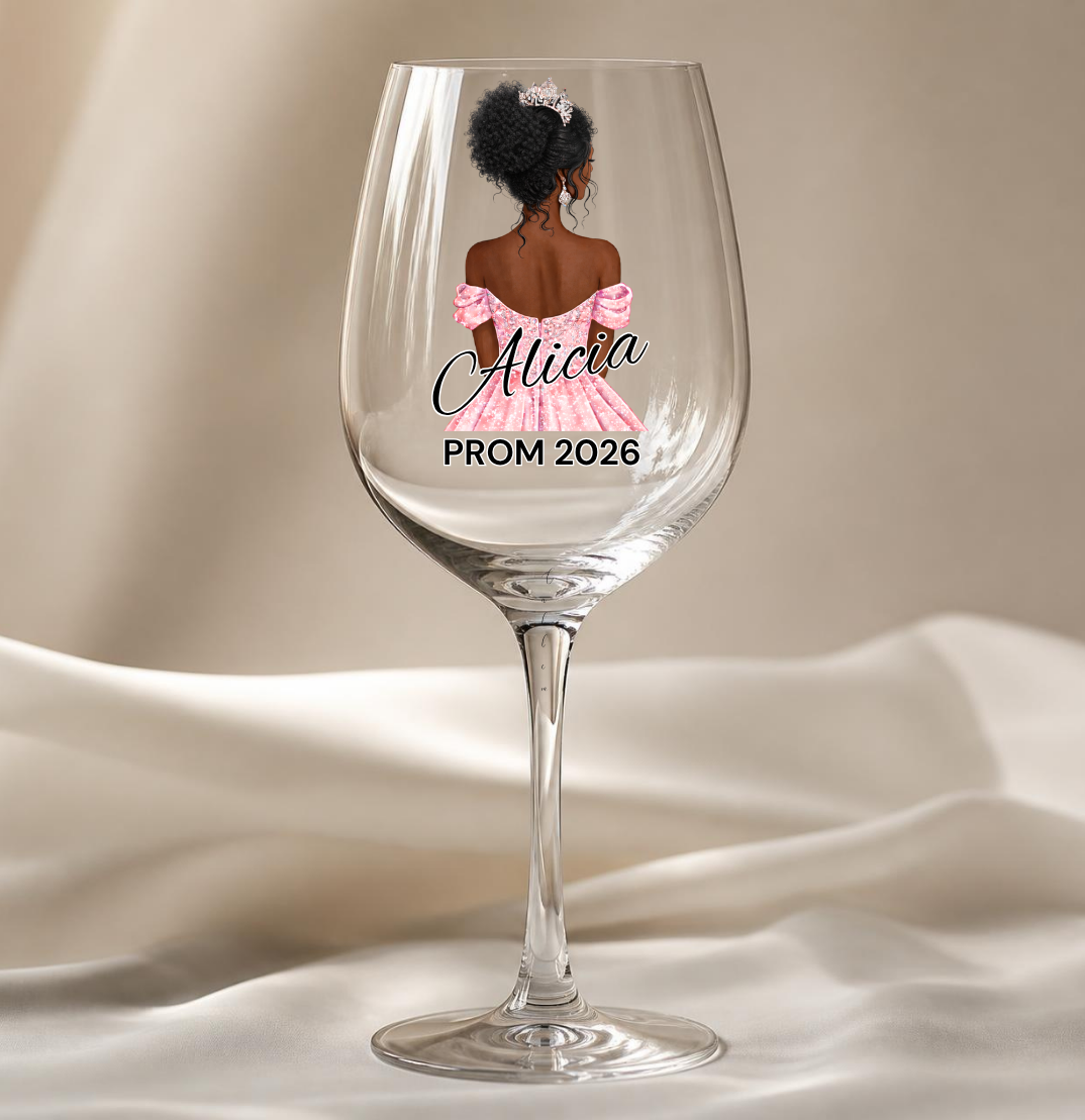 Pink Prom Dress Decal